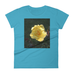 Nature- Plants 1- Yellow Rose- Tee SS Womens S,M,L