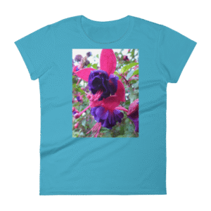 Nature- Plants 2- Fuchsia- Tee SS Womens S,M,L